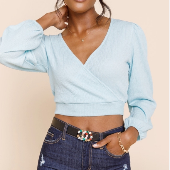 NWT Glo fashion London  Francescas Crop  Open Back Top Large - Picture 1 of 12